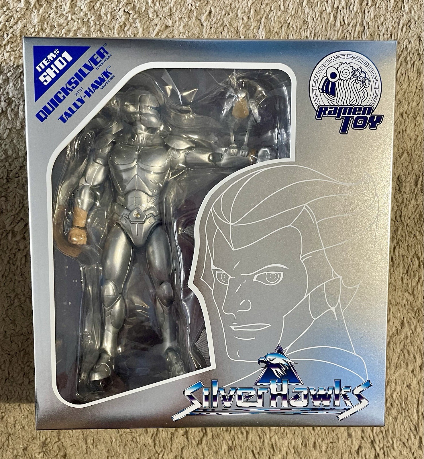 Ramen Toy Silverhawks Quicksilver Variant (with mask on)