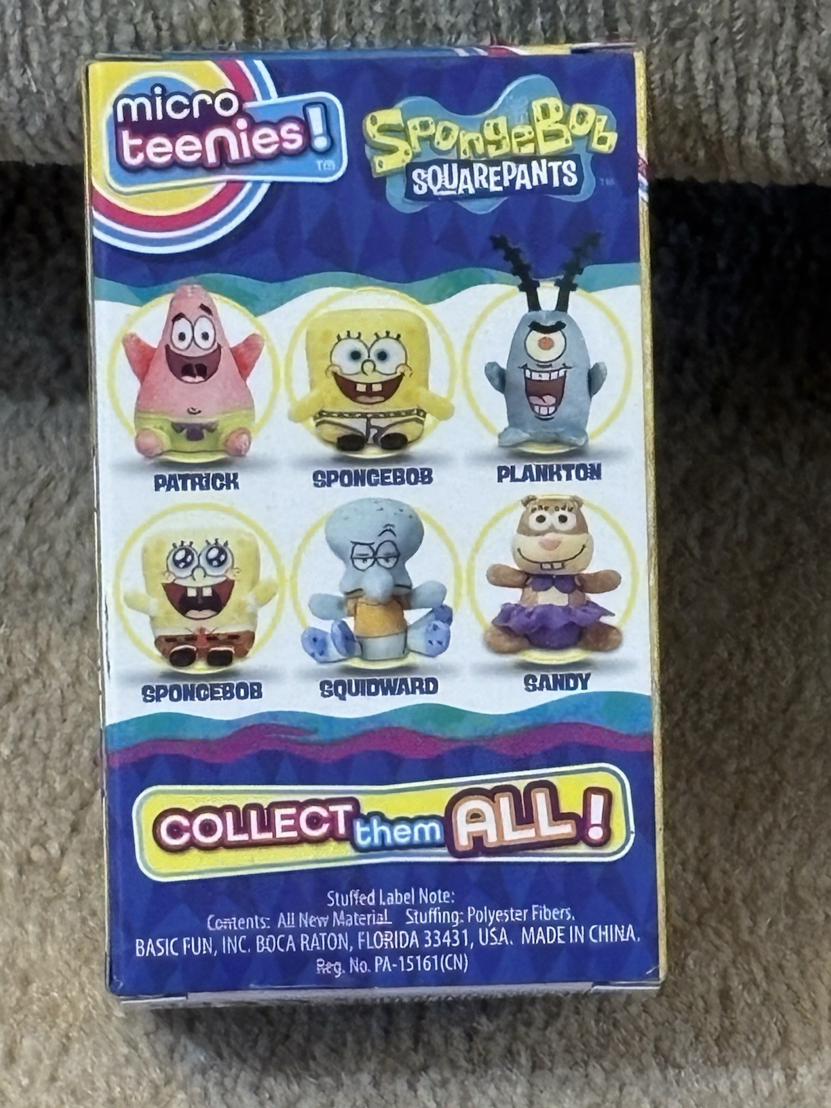 NEW – Basic Fun! SpongeBob SquarePants Micro Teenies – SPONGEBOB IN UNDERWEAR