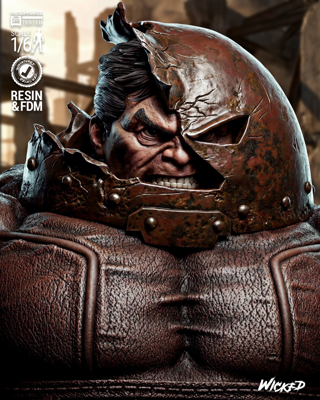 3D Printed Fan Art Juggernaut Comic Version Sculpture by Wicked3d