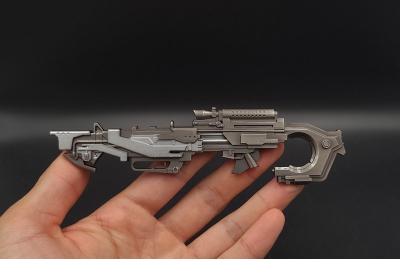 1/6 Scale Soldier Weapon Accessory Punk Sci-Fi Long Gun Figure Model Custom DIY