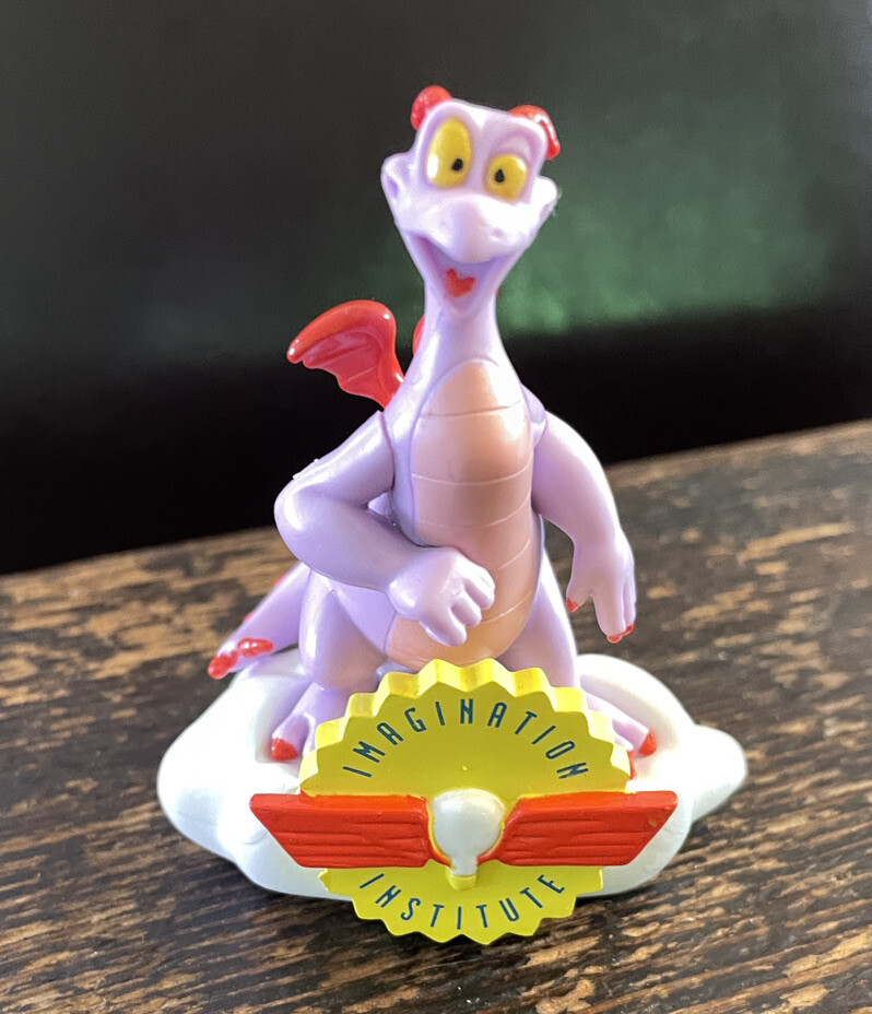 Walt Disney World Figment Epcot Figure Dragon Rare 3.5&Prime; Imagination Institute