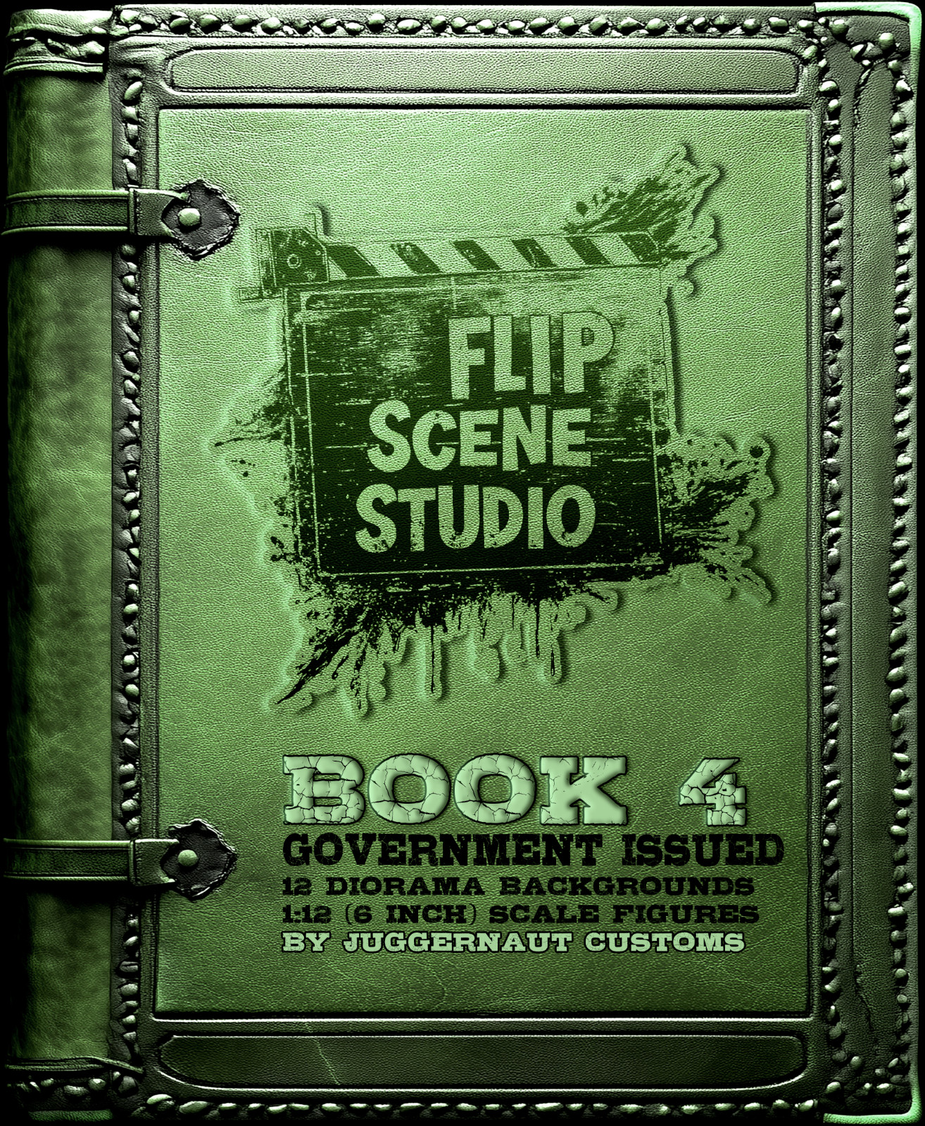 1:12 Scale Flip Scene Studio Book 4 Government Issued Action Figure Diorama Set