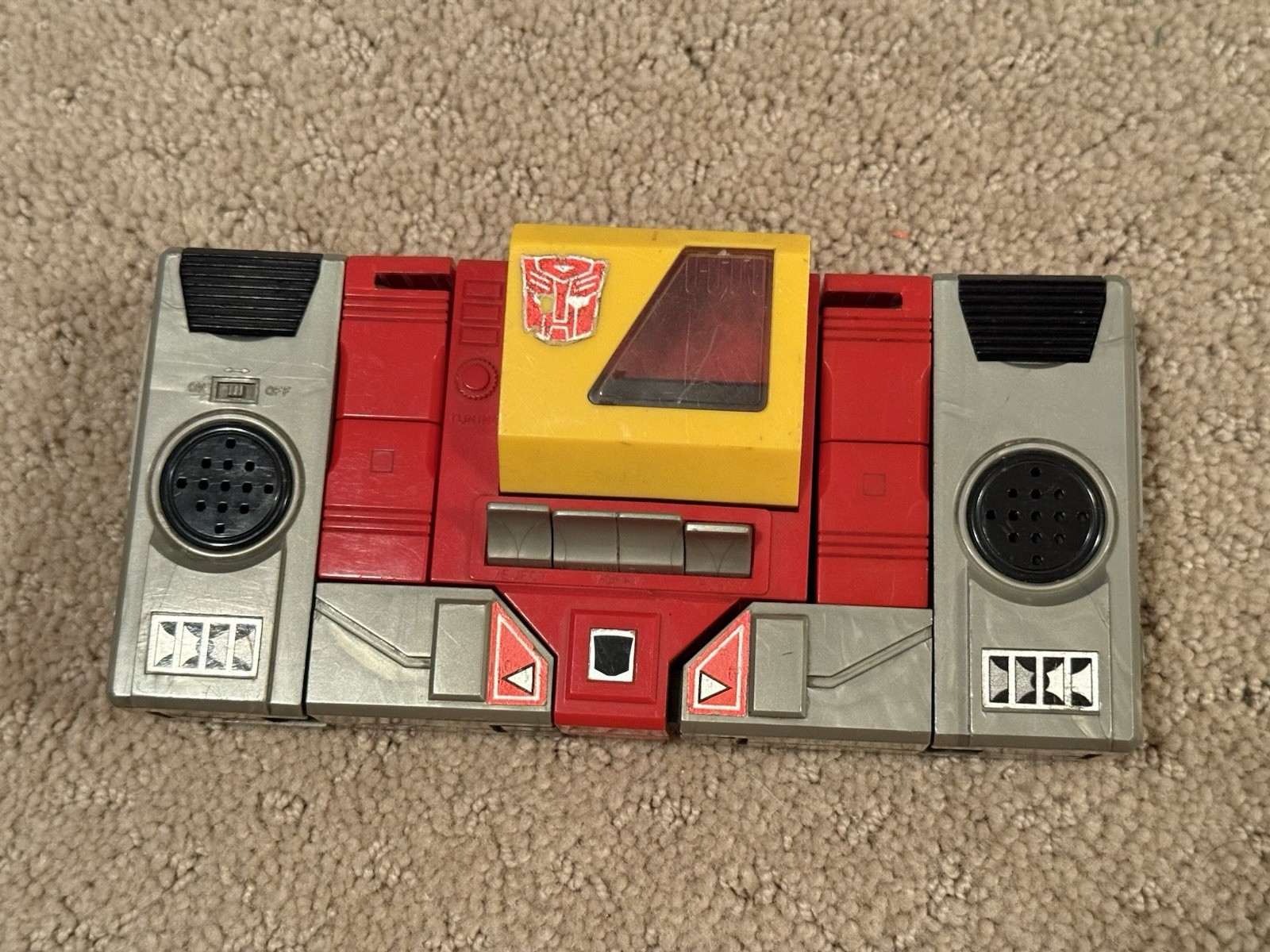 VINTAGE G1 TRANSFORMER HASBRO ROBOT TAKARA 1984 ROBOT BOOMBOX RADIO Bin 12