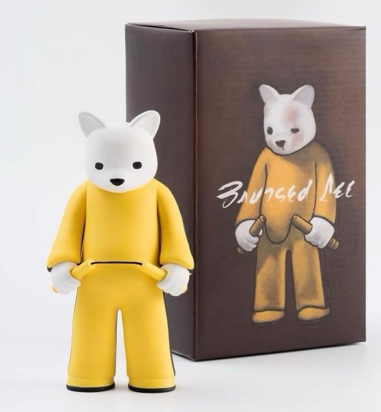 Signed VTSS Bruised Lee Luke Chueh OG Yellow Edition Bruce Lee Toy Figure