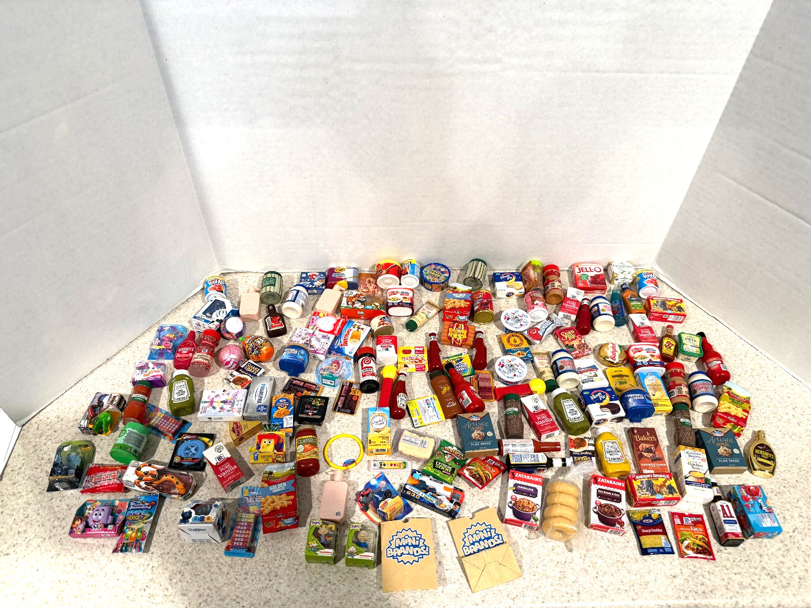 Zuru + Mini Brands Huge Lot 140 Pieces Toys – Food – Beauty – Fast Food – Snacks