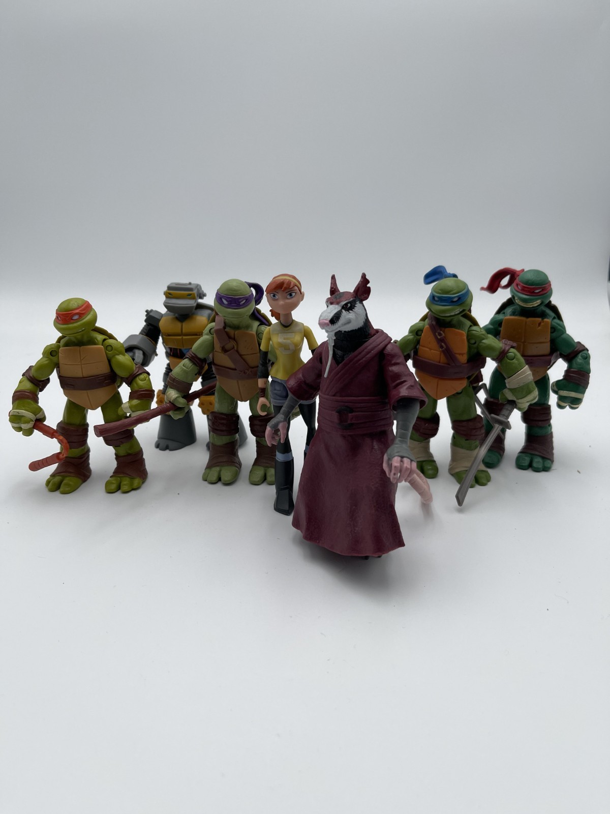 Teenage Mutant Ninja Turtles 2012 Action Figures Lot of 7 Nickelodeon