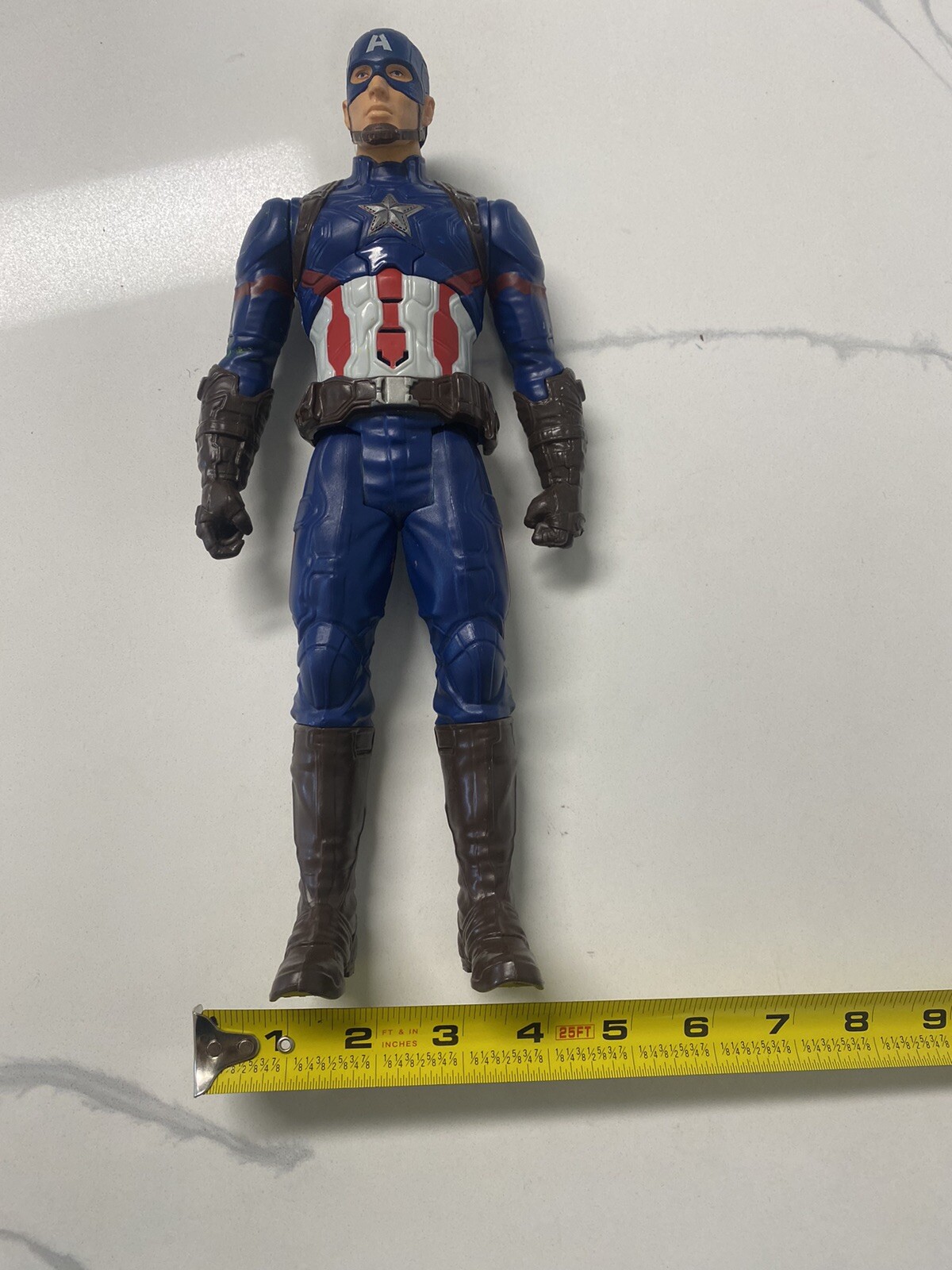 Marvel Captain America Talking 12&Prime; Action Figure 2015 Hasbro No Shield C-001C
