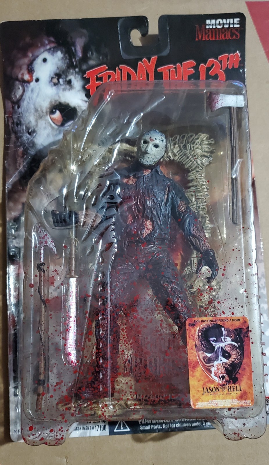 JASON VOORHEES FRIDAY THE 13TH MOVIE MANIACS BLOODY VARIANT MCFARLANE 7&Prime; FIGURE