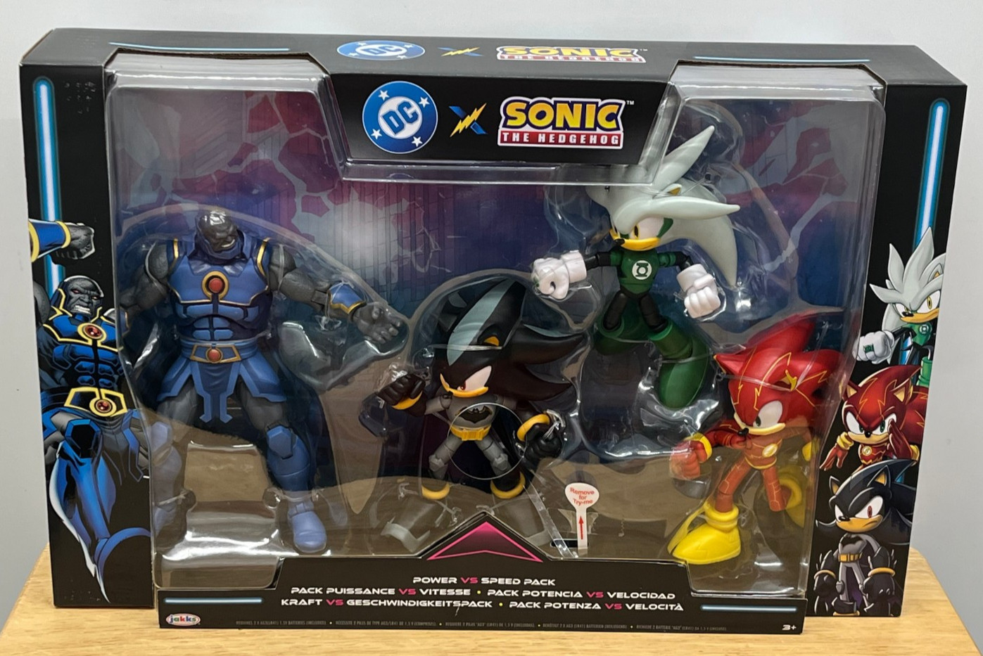 DC Comics x Sonic the Hedgehog ~ 5&Prime; Action Figure Multipack Power vs Speed ~ NIP