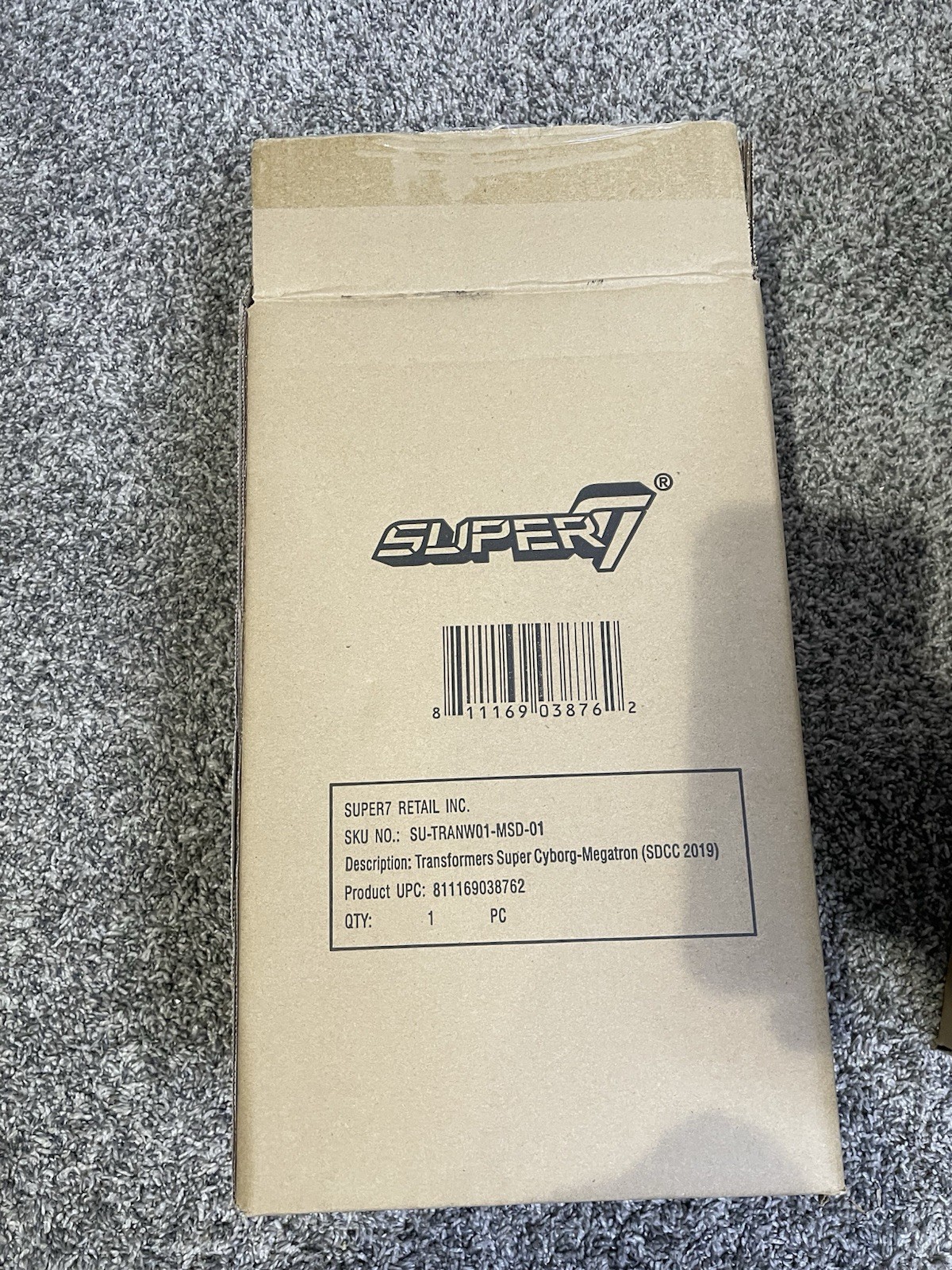 Transformers Super Cyborg Megatron Action Figure Translucent Super 7 New Sealed