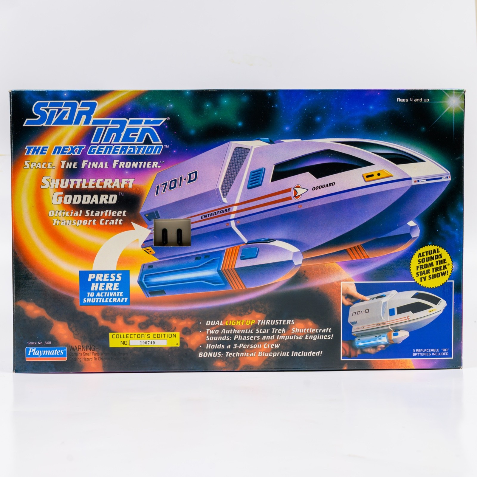 Star Trek The Next Generation Shuttlecraft Goddard 1992 Playmates No. 6101 NIB