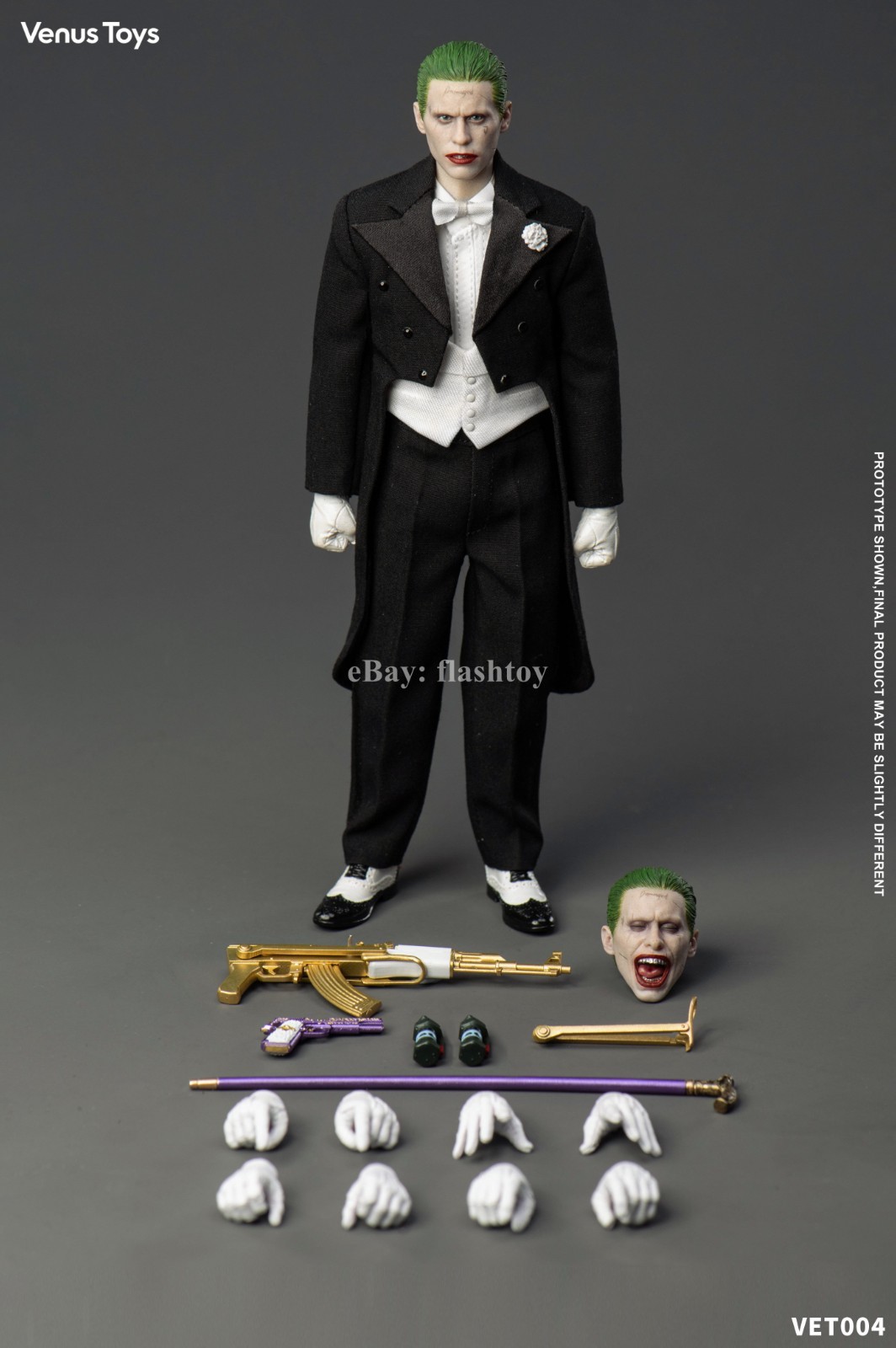 Presale Venus Toys VET004 1/12 Suicide Task Squad The Joker Leto Action Figure