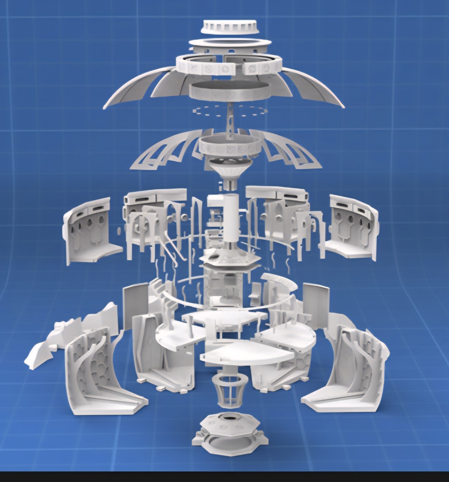 Doctor Who Dr Who 1/32 Scale 12&Prime; Tardis Custom 3d Model Kit W Full Control Room