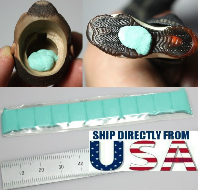 Reusable & Revocable Adhesive Universal Clay For 1/6 Figure Neck Connect x 12