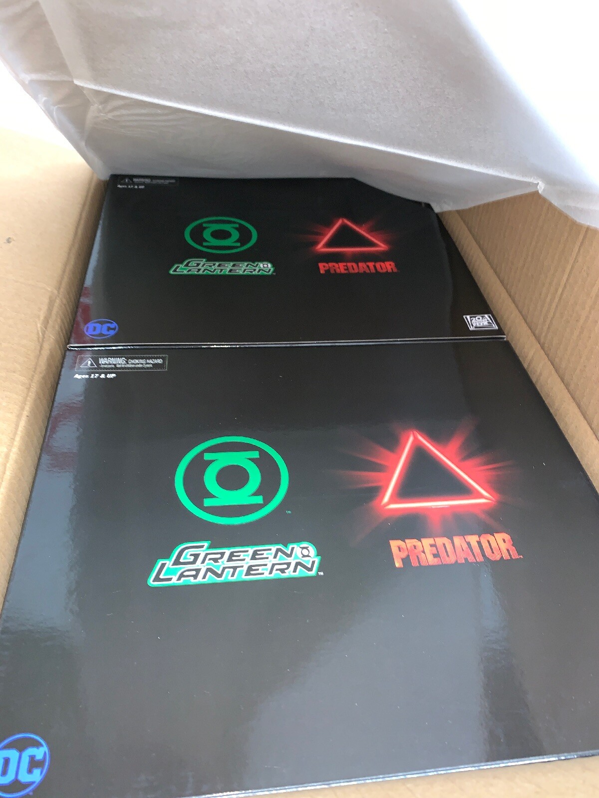 NECA NYCC Green Lantern Yellow Sinestro Predator 2 Pack DARK Horse CASE FRESH