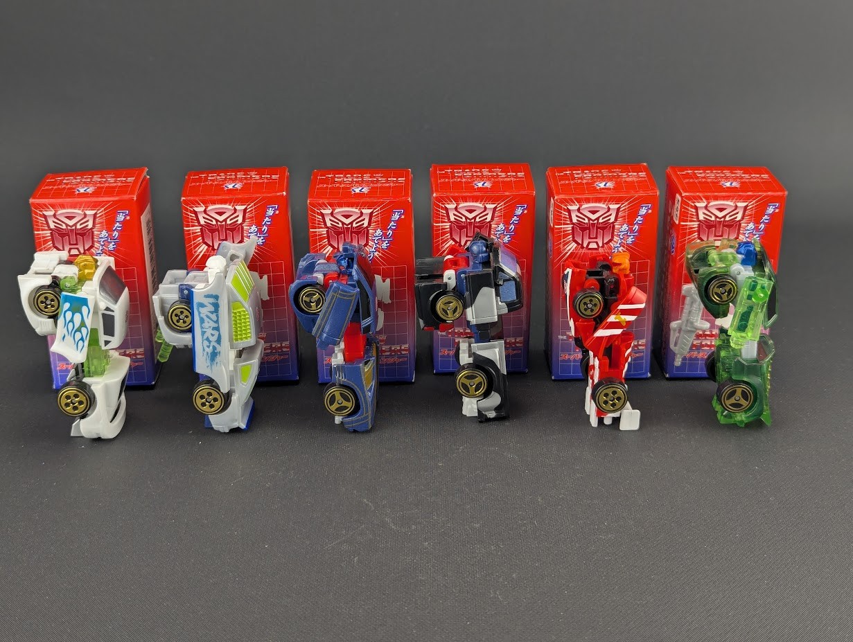 Transformers Car Robots Super Spychangers Set complete Takara RID 2001 Lottery