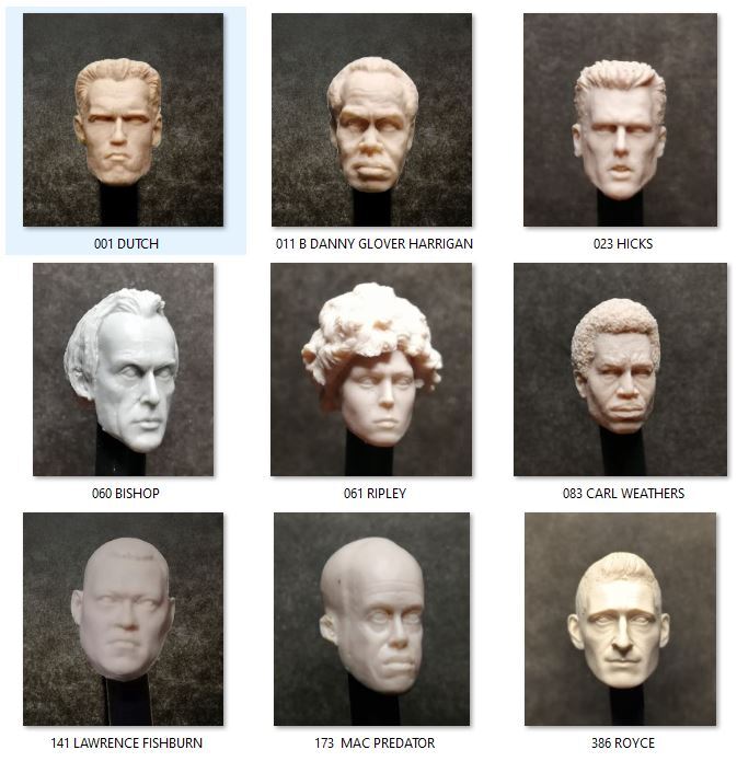ALIEN VS PREDATOR COLLECTION – Custom resin head sculpt headcast mini YOU CHOOSE