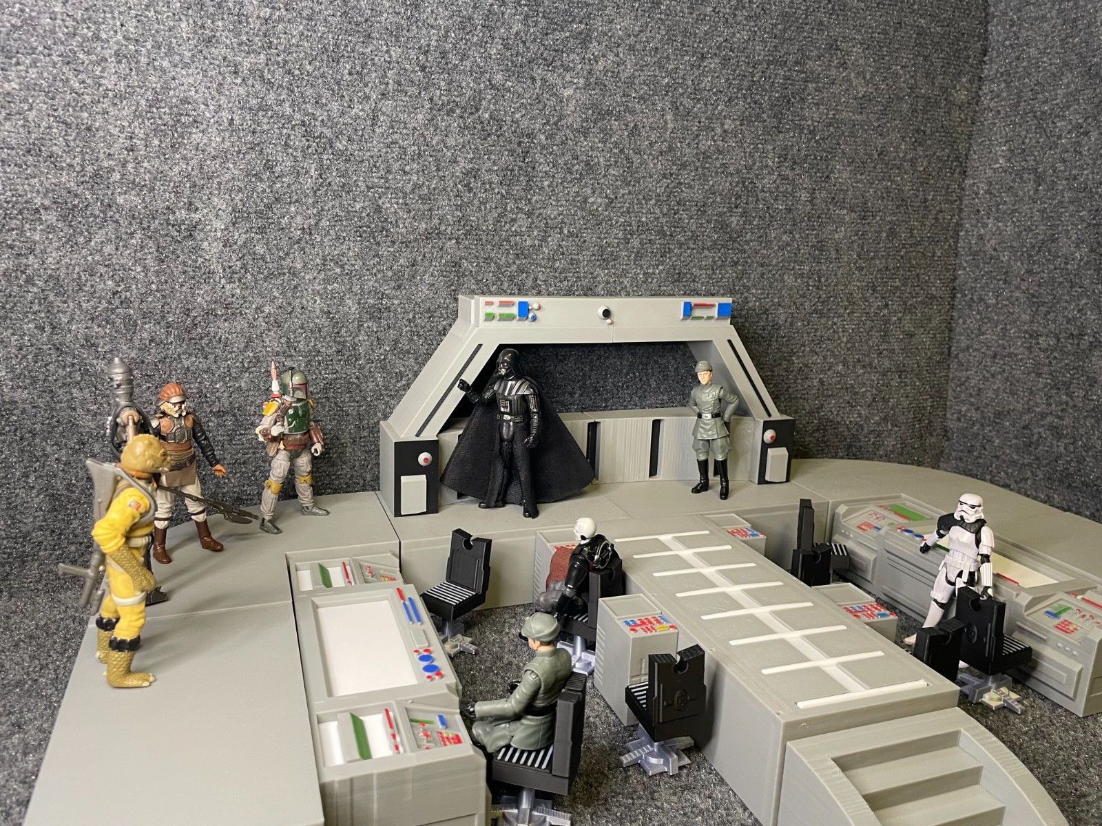 Star Wars inspired Custom made generic Bridge room Diorama