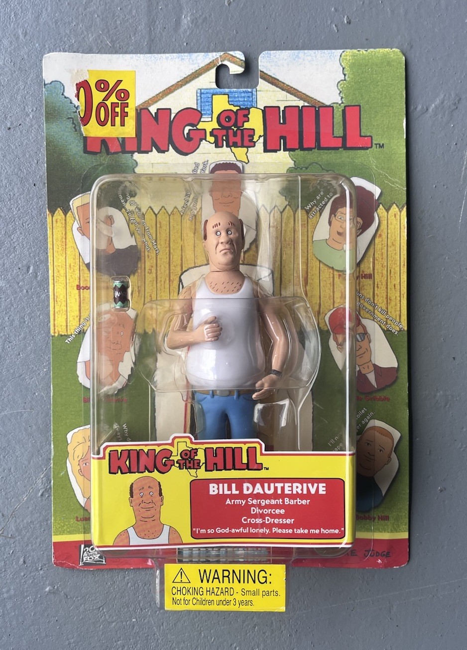King of the Hill Bill Dauterive Action Figure ToyCom