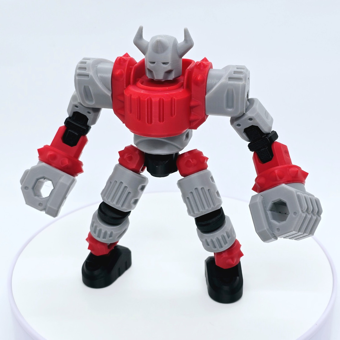 Spike Fighter | Robot Mech Action Figure | 3D Printed Humanoid Articulated Toy