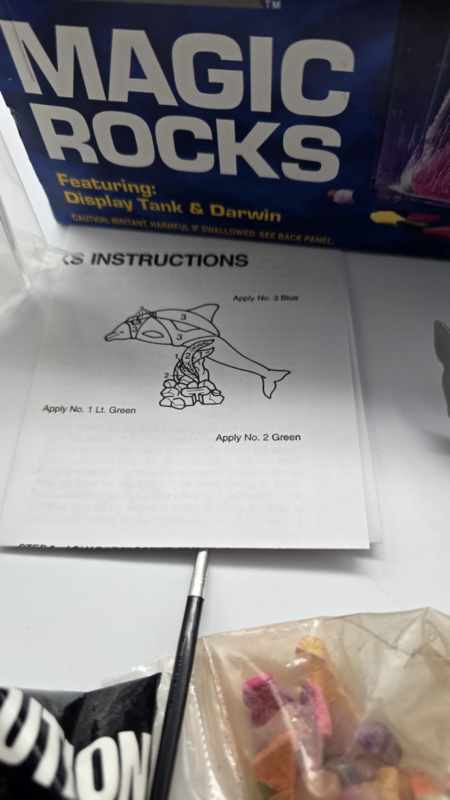 SeaQuest DSV Darwin Dolphin Magic Rocks Model Display Tank Unused Vintage 1993