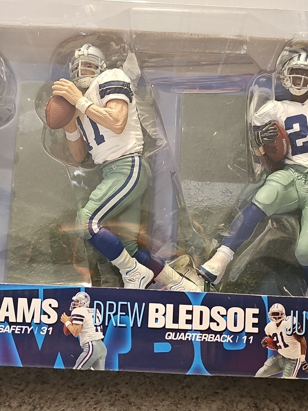 McFarlane NFL Williams, Bledsoe, Jones Dallas Cowboys Boxed Set Of 3 Figures 6&Prime;