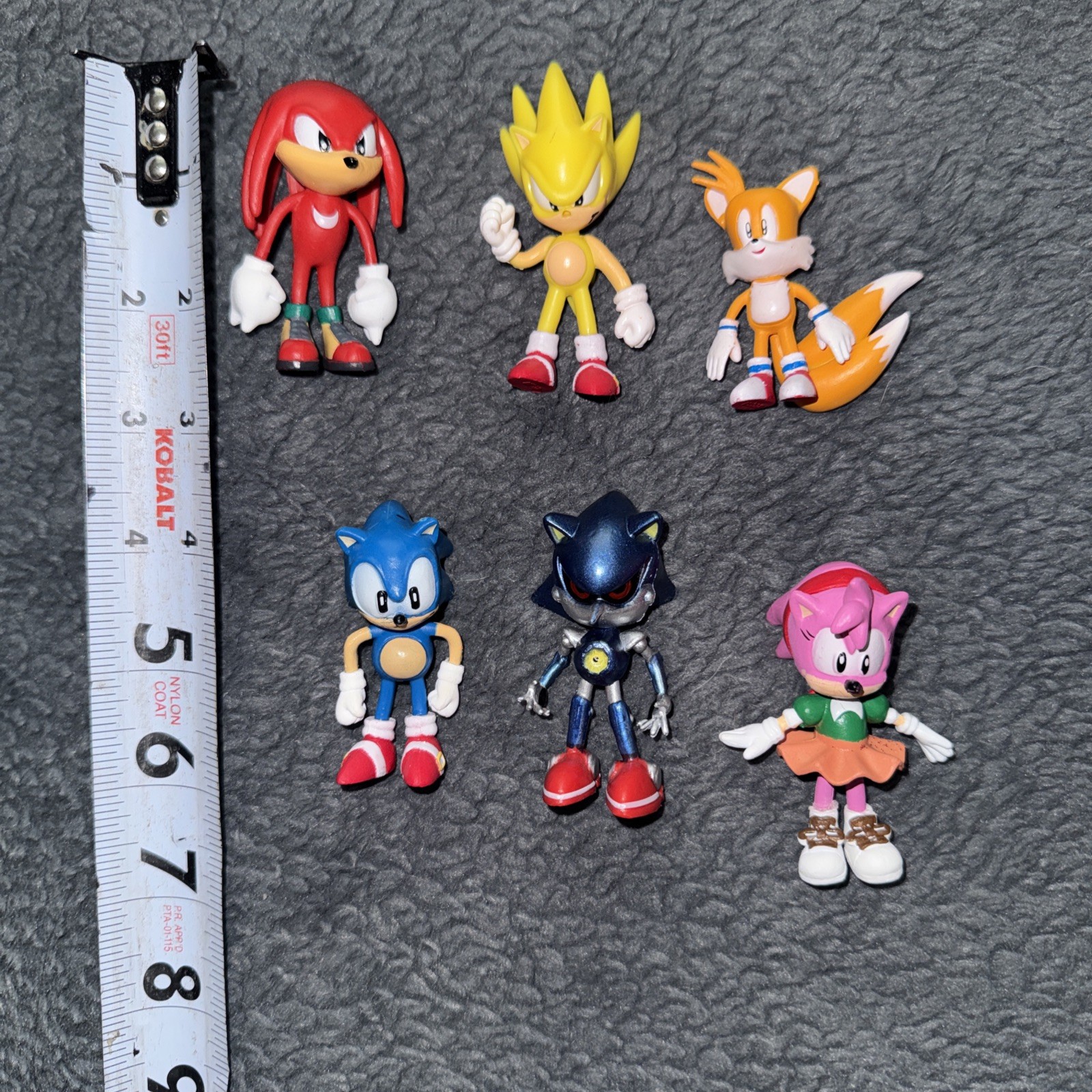 Sonic The Hedgehog Action Figures 6 pcs 2.4 » Tall Sonic Figures Toys