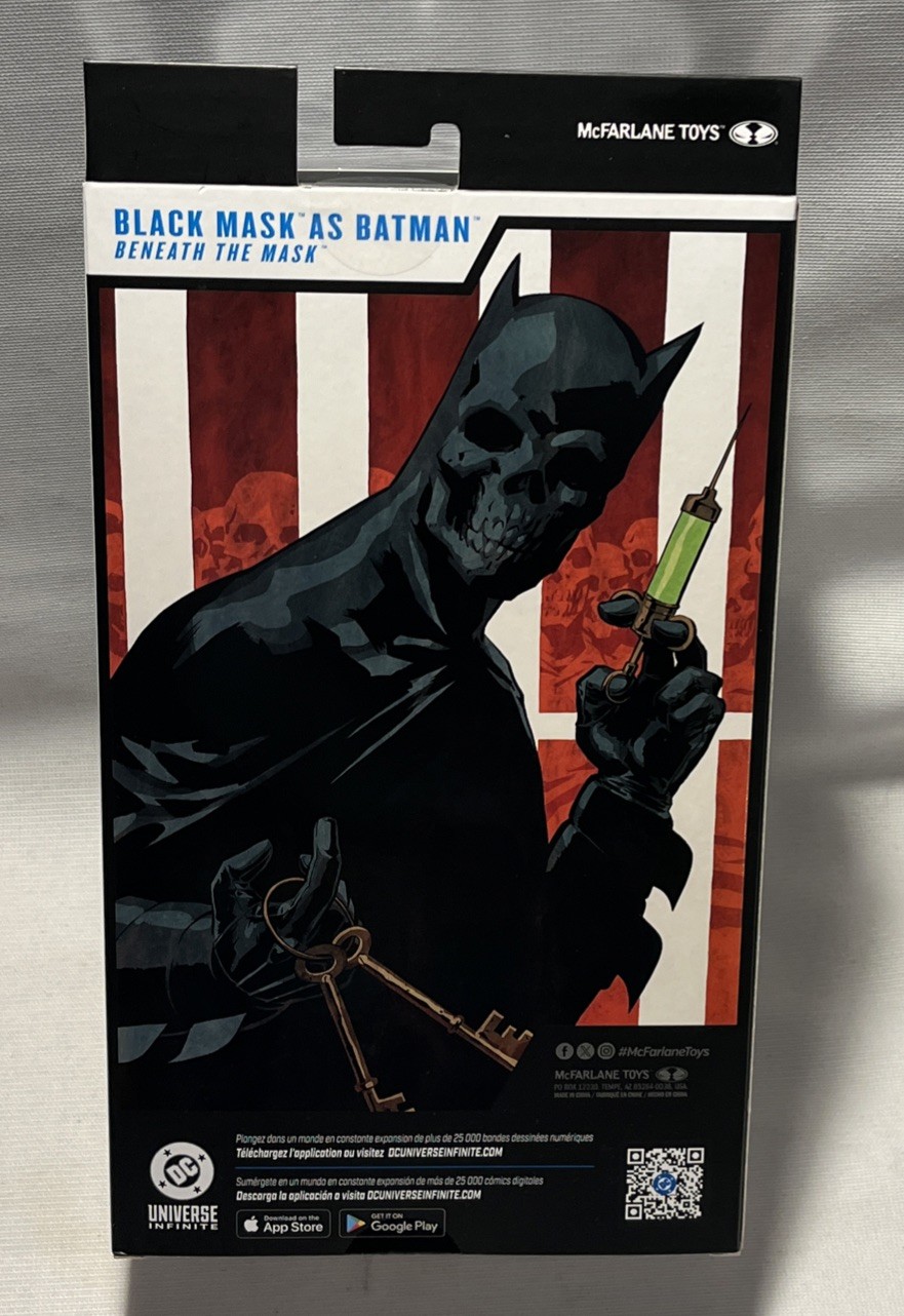 McFarlane DC Multiverse Black Mask as Batman (Beneath the Mask) 7&Prime; Action fig