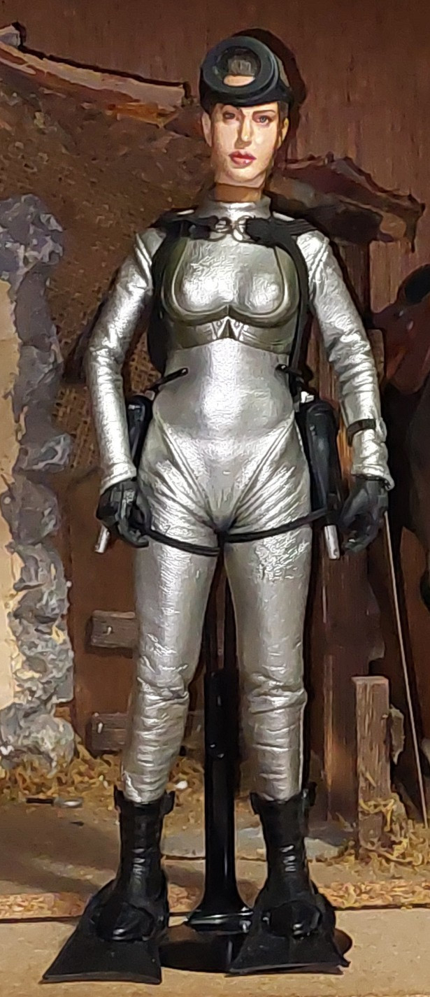 1/6 Custom TOMB RAIDER LARA CROFT Scuba Uniform 12&Prime; Figure loose
