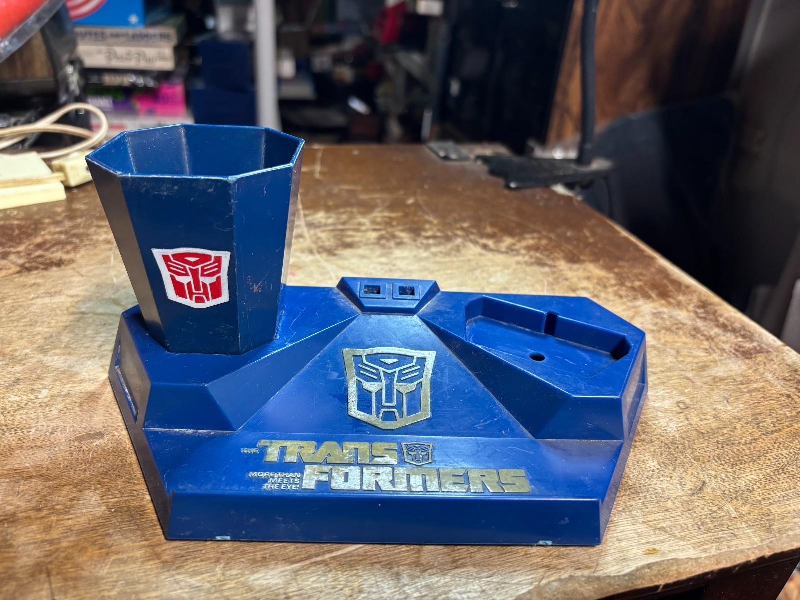 VINTAGE TRANSFORMERS TOOTHBRUSH Set 1985 Hasbro Bradley AS-IS