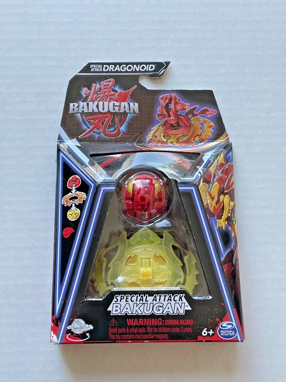 Bakugan Red & Yellow Special Attack Dragonoid ActionFigure Spin Master #20141491