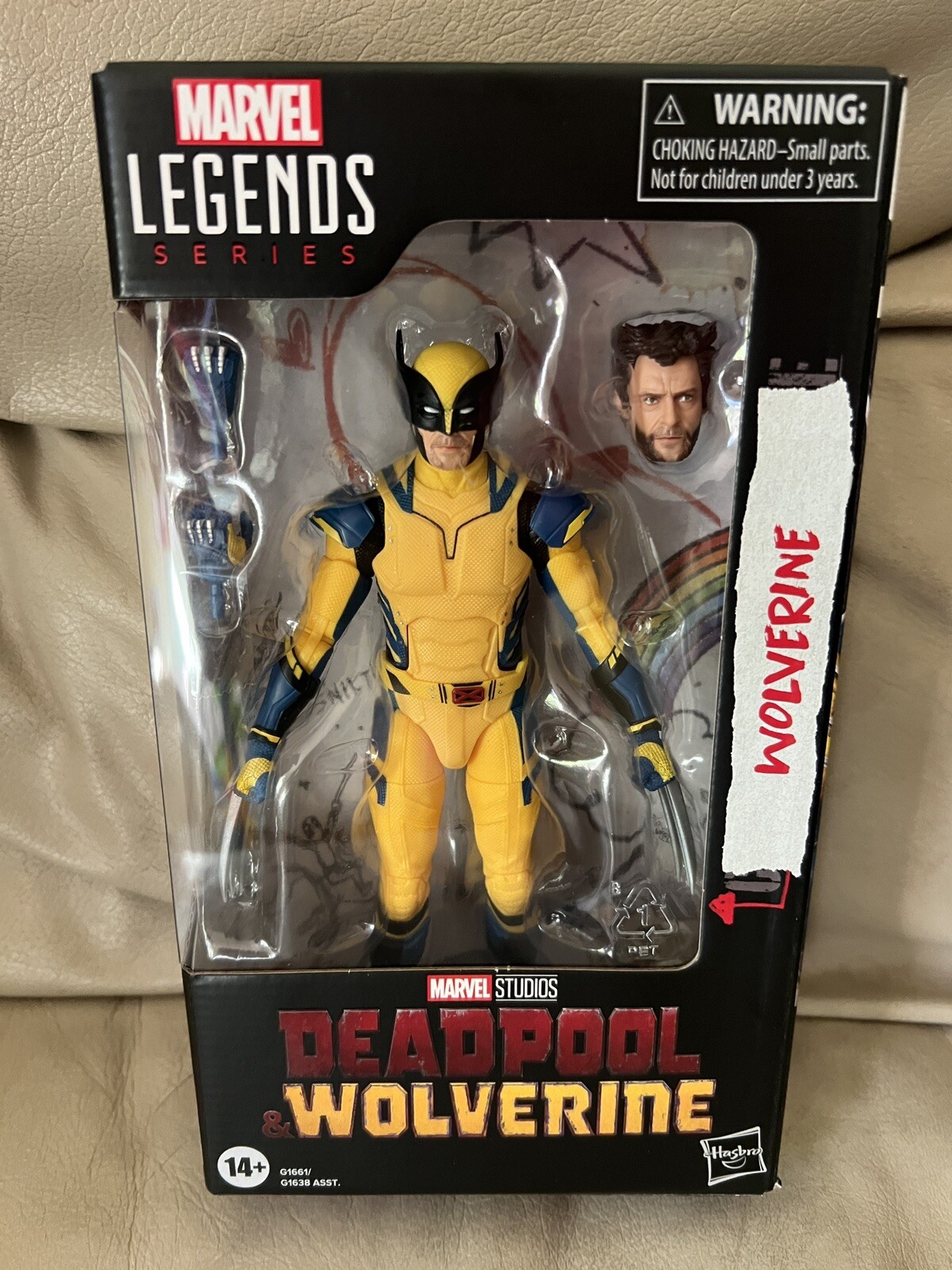 Marvel Legends Deadpool and Wolverine Hugh Jackman Yellow Suit Wolverine New
