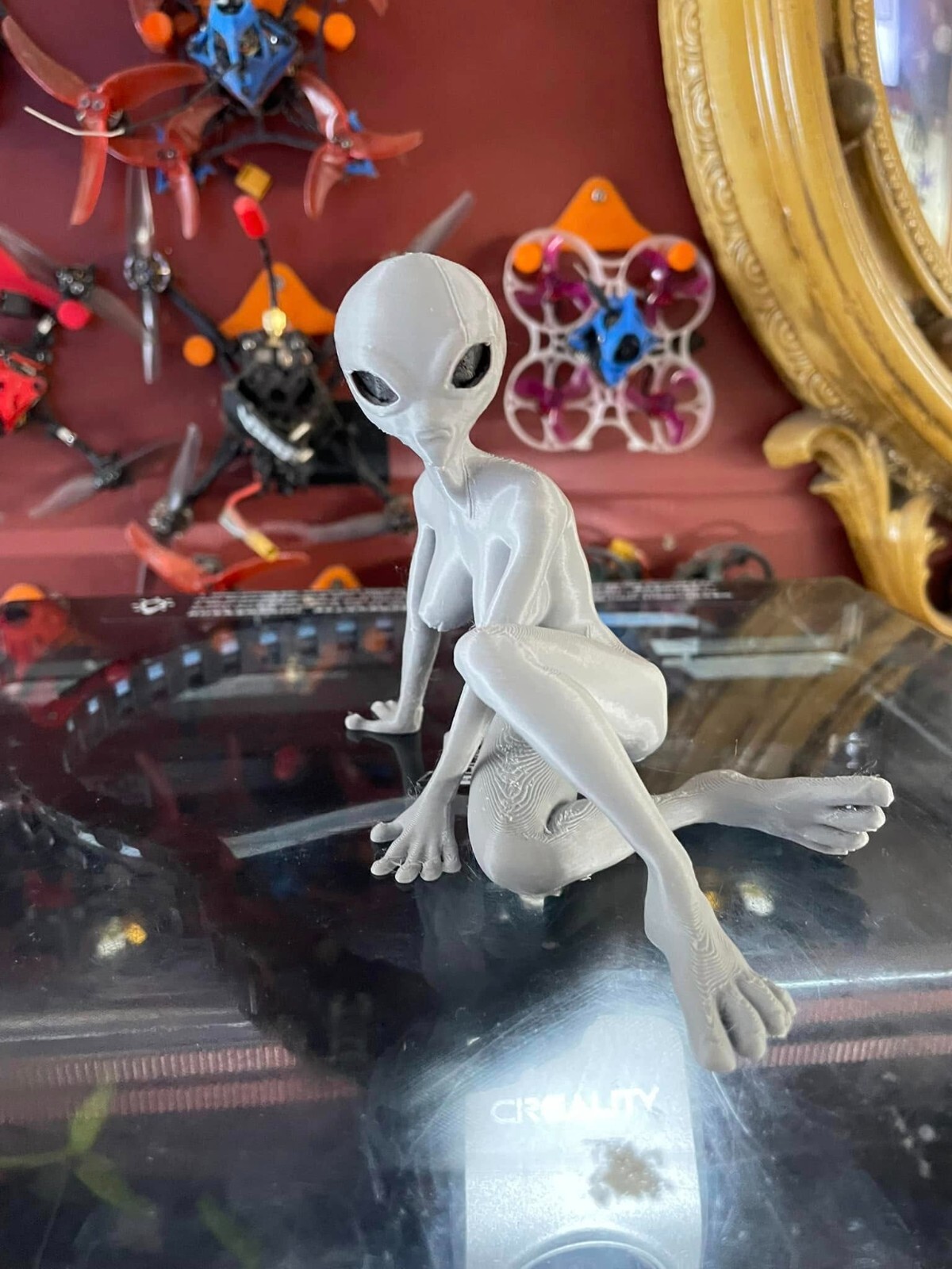 Female Grey Alien Action Figure! (In Proportion To Fit 12&Prime; Male)