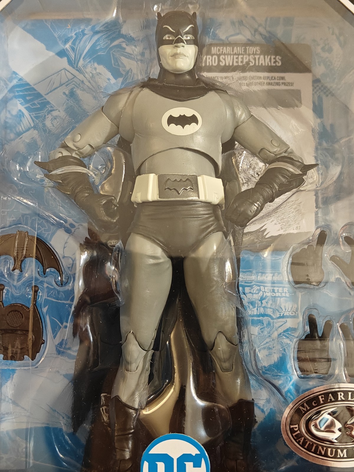 McFarlane DC Multiverse Batman Classic TV Series 66 Platinum Figure Adam West