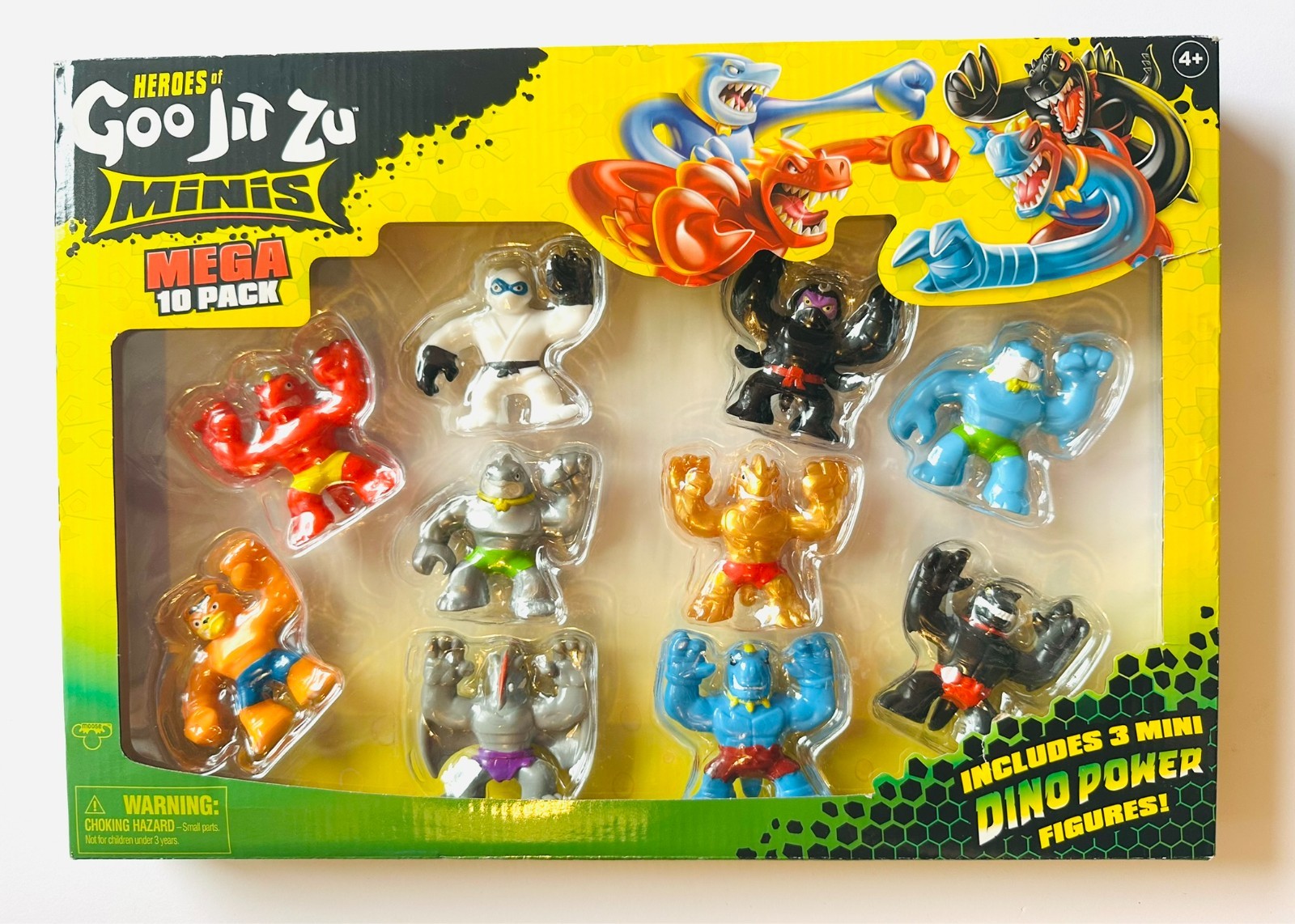 Heroes of Goo Jit Zu Minis Mega 10 Pack Stretchy Squishy 2.5&Prime; Figures – NEW