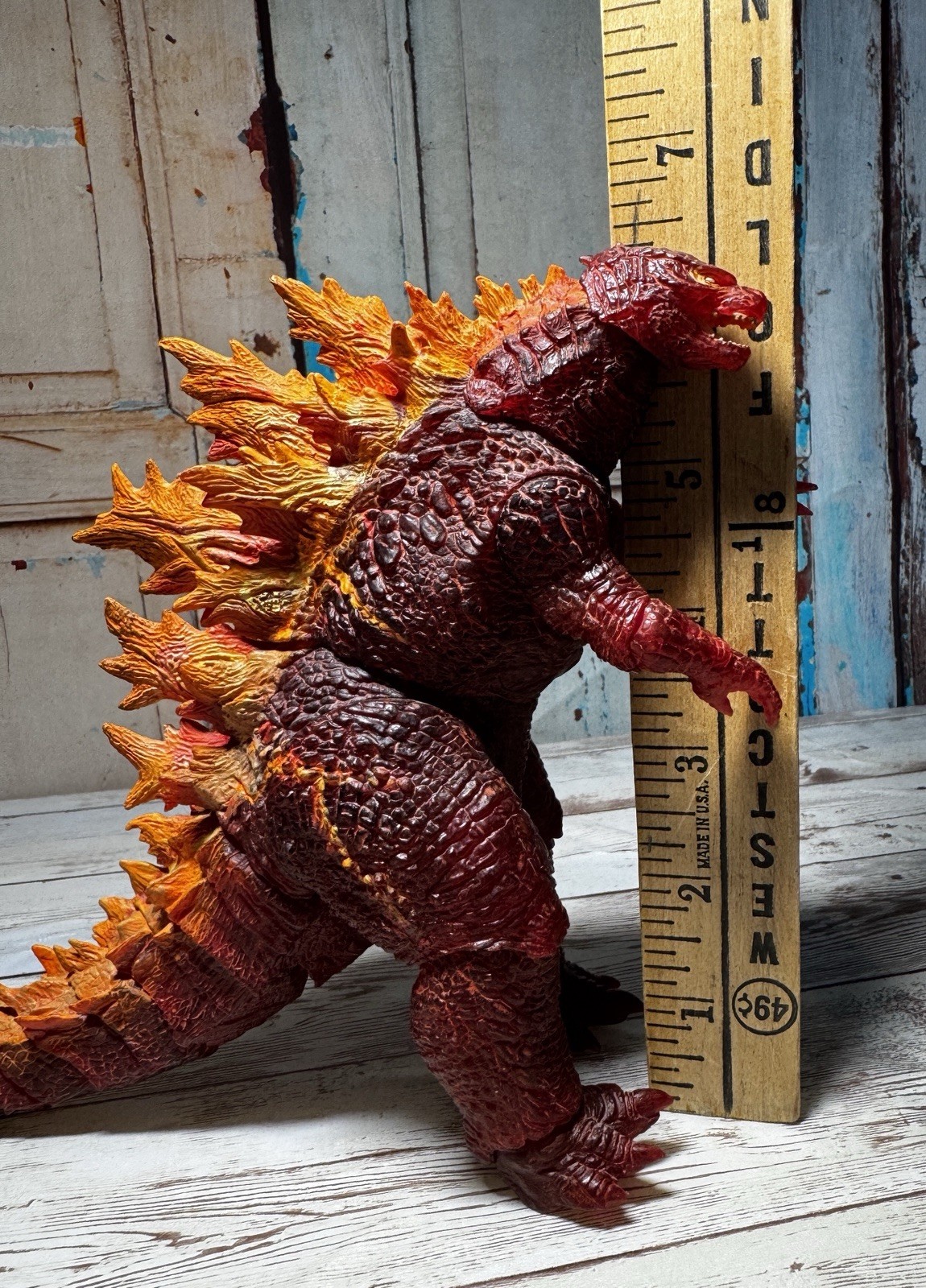 NECA Burning Godzilla V2 King of The Monsters 12&Prime; Large Action Figure 2019 RARE