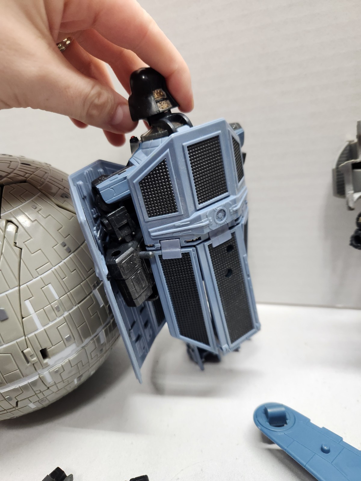 Hasbro Star Wars Transformers Lot Darth Vader Death Star General Grievous Slave