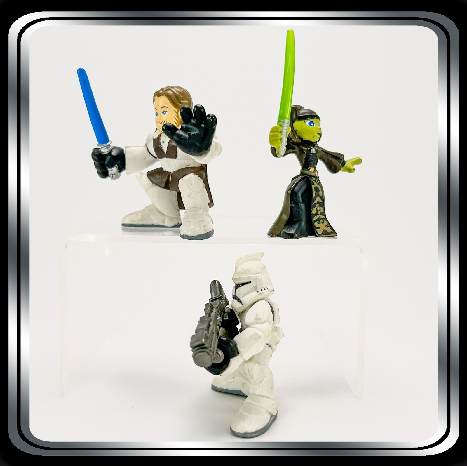 Playskool Star Wars Galactic Heroes: Clone Wars: Kenobi, Luminara, Clone Trooper
