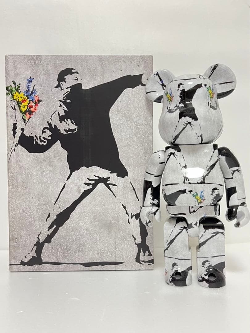 BE@RBRICK Banksy Flower Bomber 400% MEDICOM TOY Figure Only
