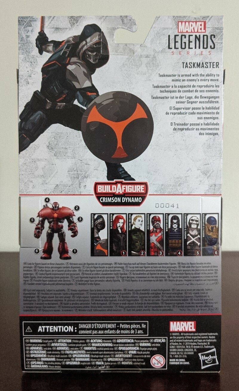 Marvel Legends TASKMASTER Black Widow Wave Crimson Dynamo BaF