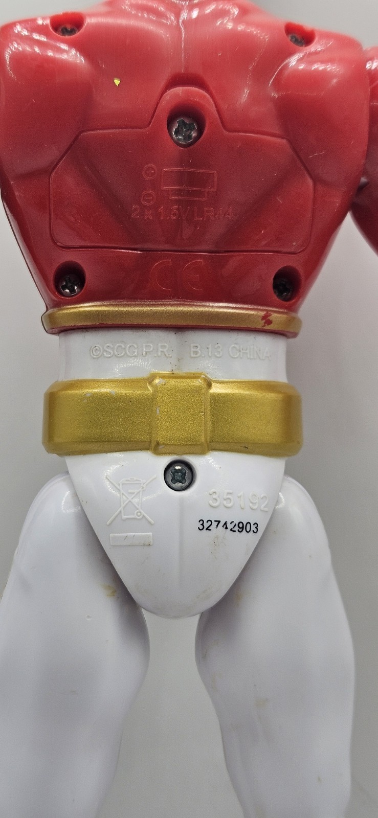 POWER RANGERS Megaforce Deluxe SFX Mega Red Ranger Action Figure 35192~10” WORKS