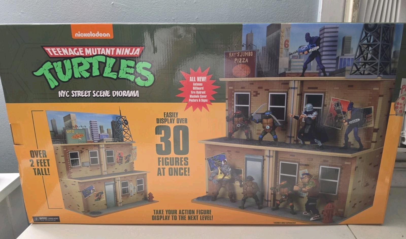 TMNT NECA 2020 NYC Street Scene Diorama Playset MIB Brand New Sealed