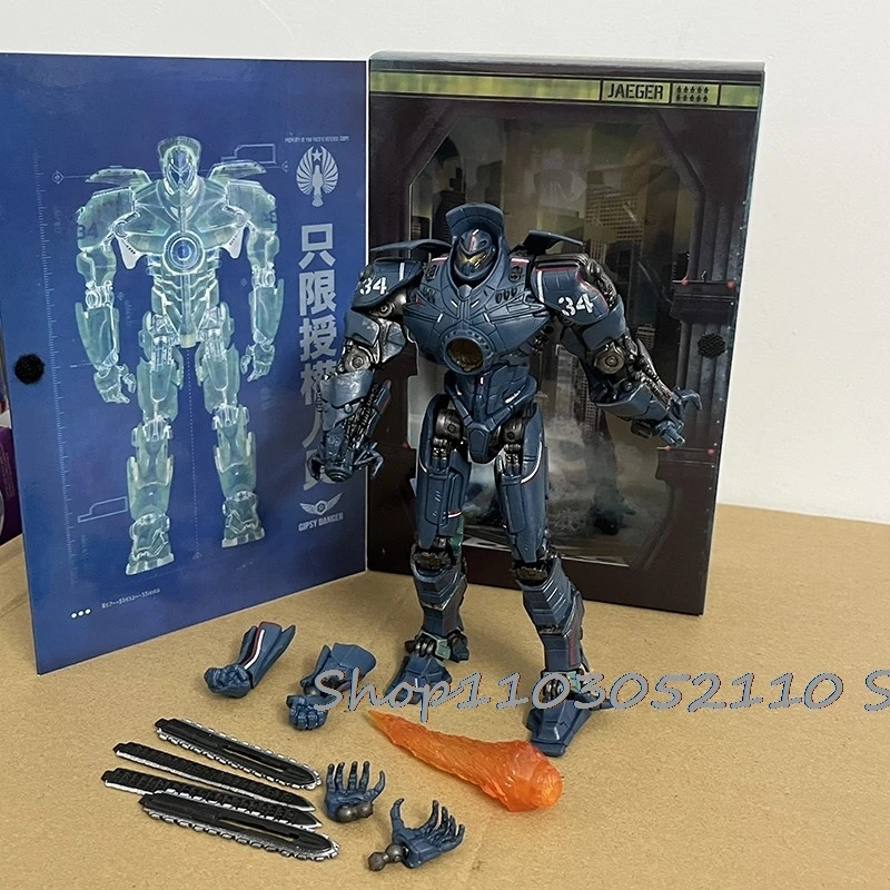 NECA Pacific Rim Gipsy Danger Obsidian Fury LED Mecha Action Figure New Toy Gift