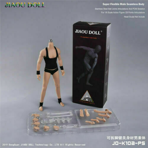 JIAOU DOLL 1/6 JO-K10A-PS Male Muscle Suntan Seamless Action Figure Body 12 »Toy