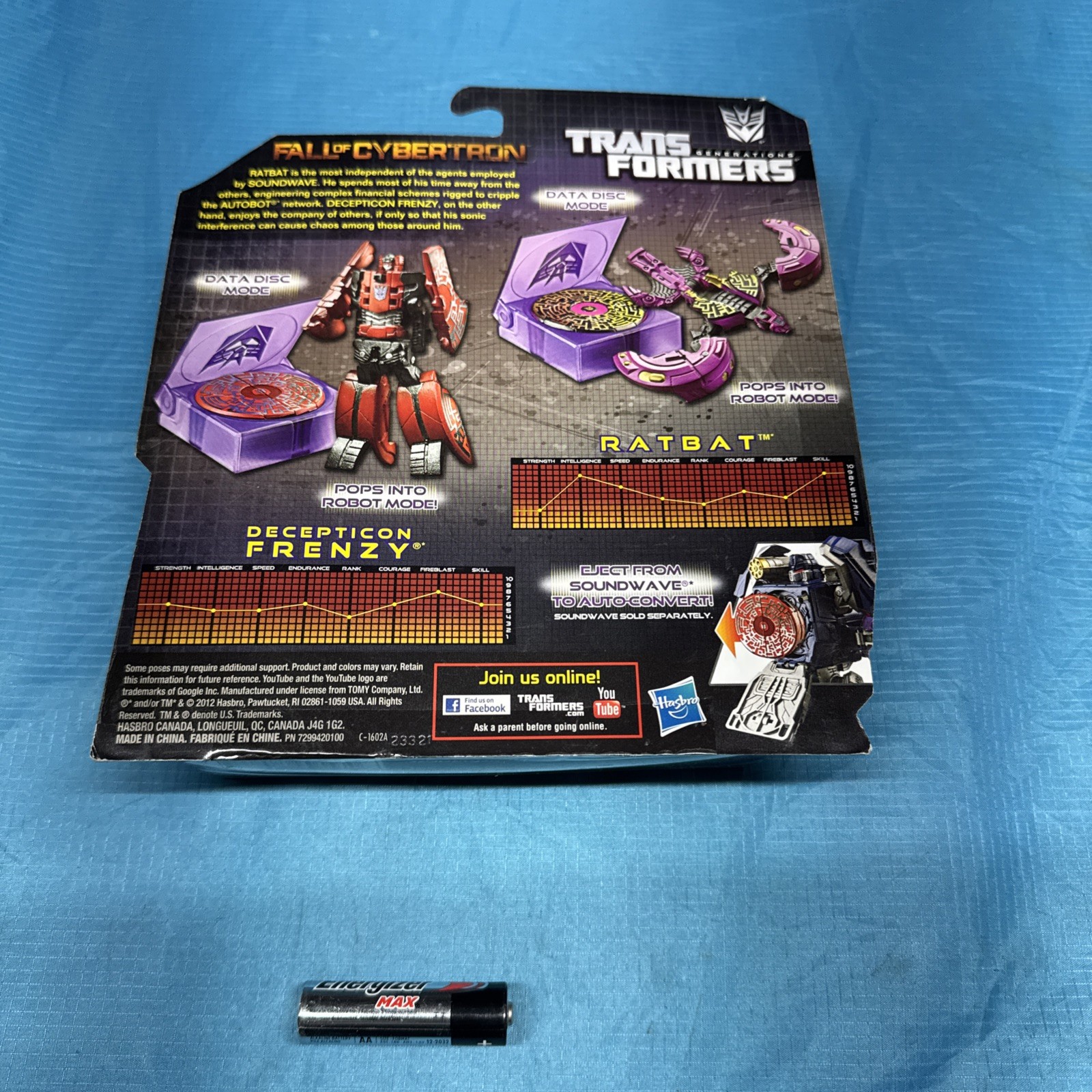 FRENZY & RATBAT Transformers Generations FALL OF CYBERTRON Figures 2012 *read*