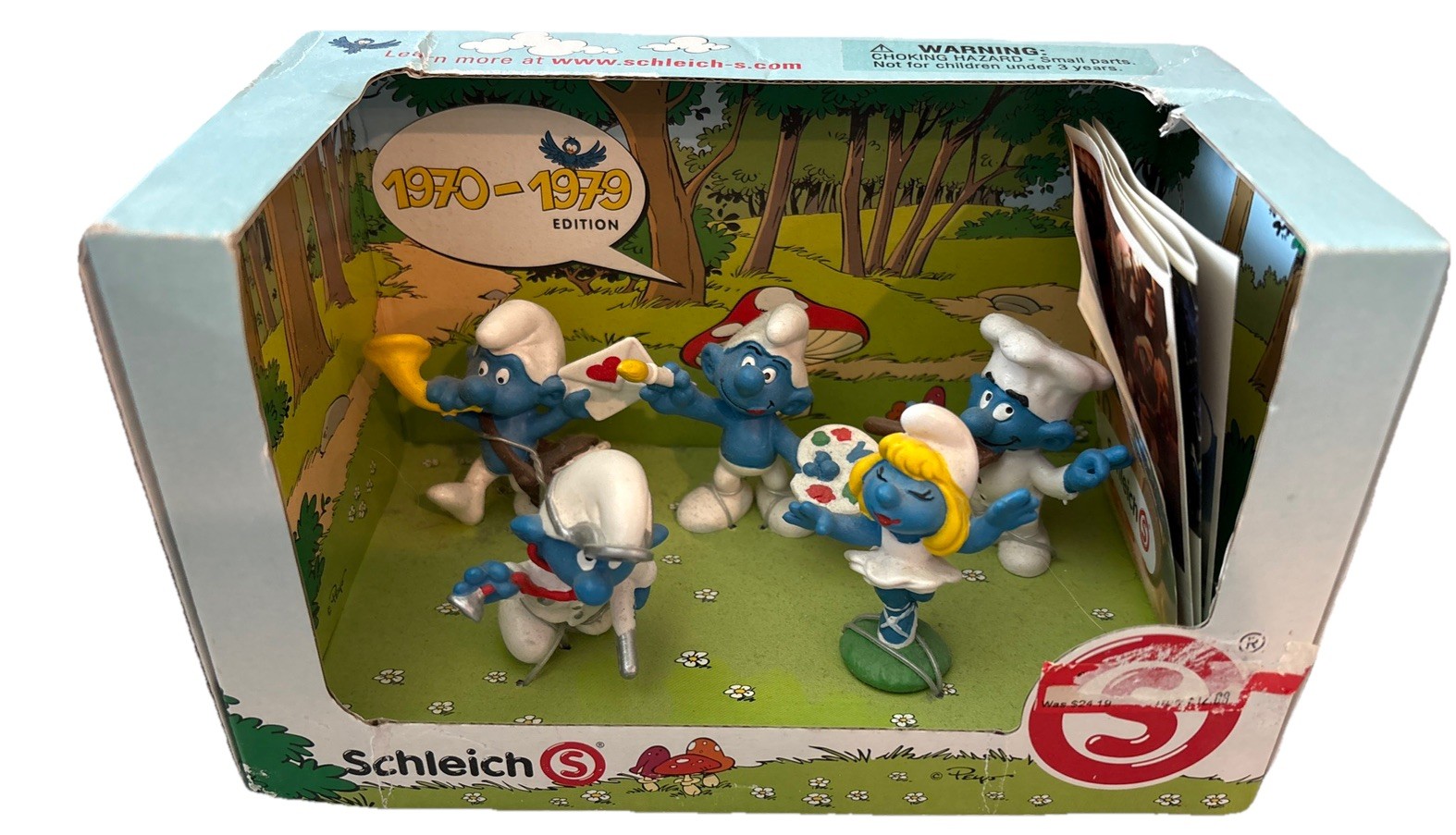 NEW Smurf Decade Set 1970- 1979 edition by Schleich 5 smurf characters