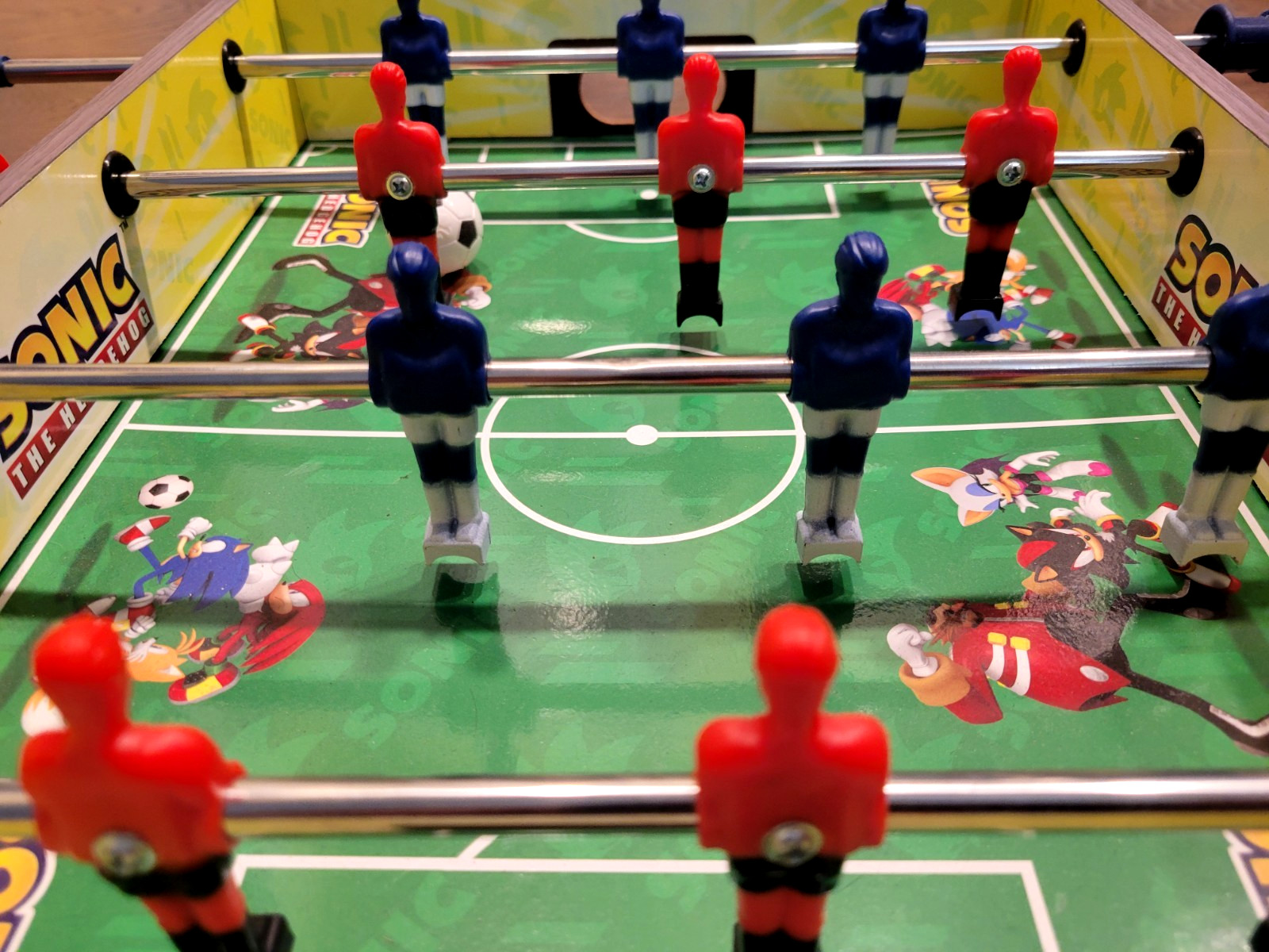 Sonic The Hedgehog Foosball Table Top Edition Shoot & Score Action W/ Ball 18×12