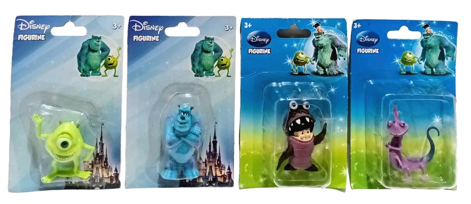 Lot of 4 Disney Monsters, Inc. Figurines – Boo, Sulley, Mike, and Randal NEW