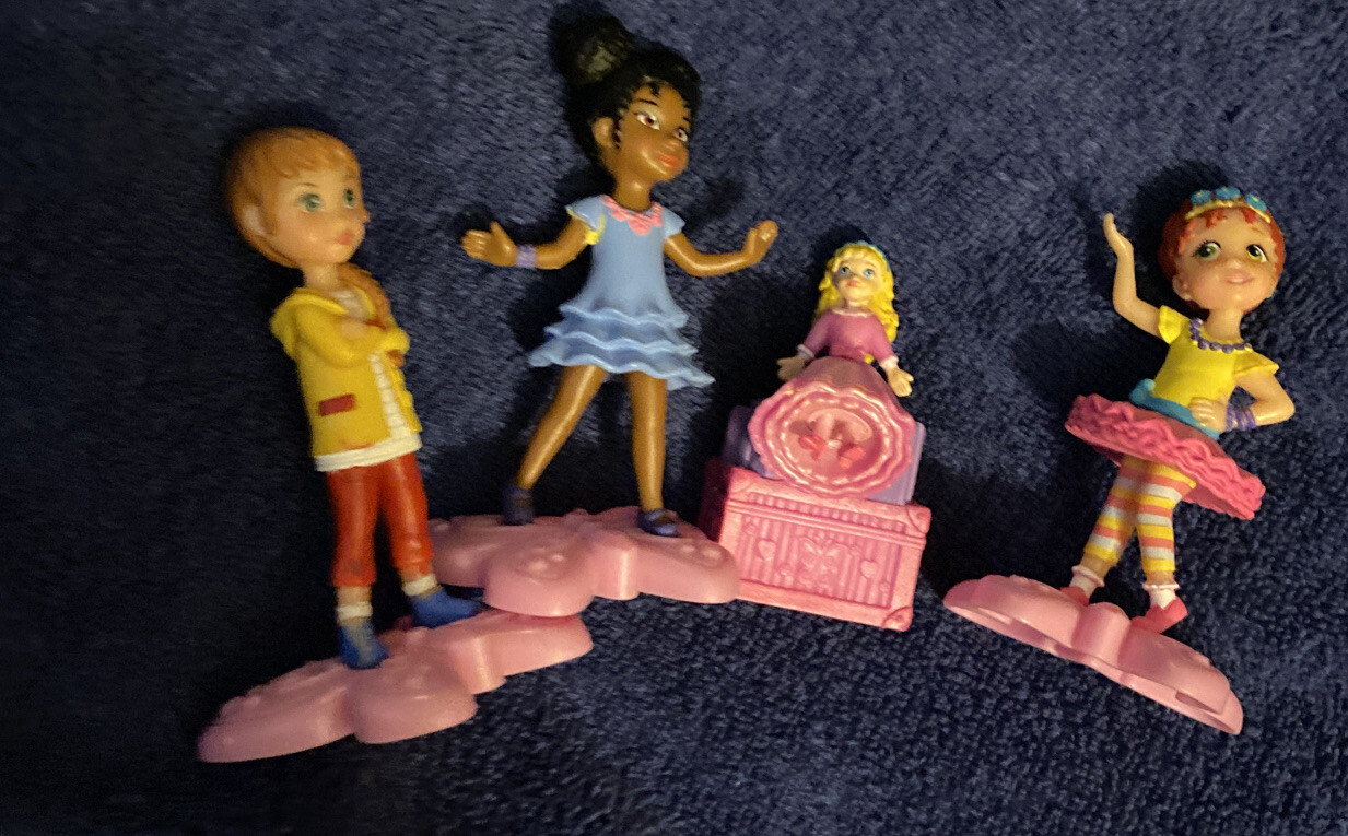 Mix Lot Of Disney Jr. Fancy Nancy & Friends Toy &Figure Cake Toppers 3 Sets Of