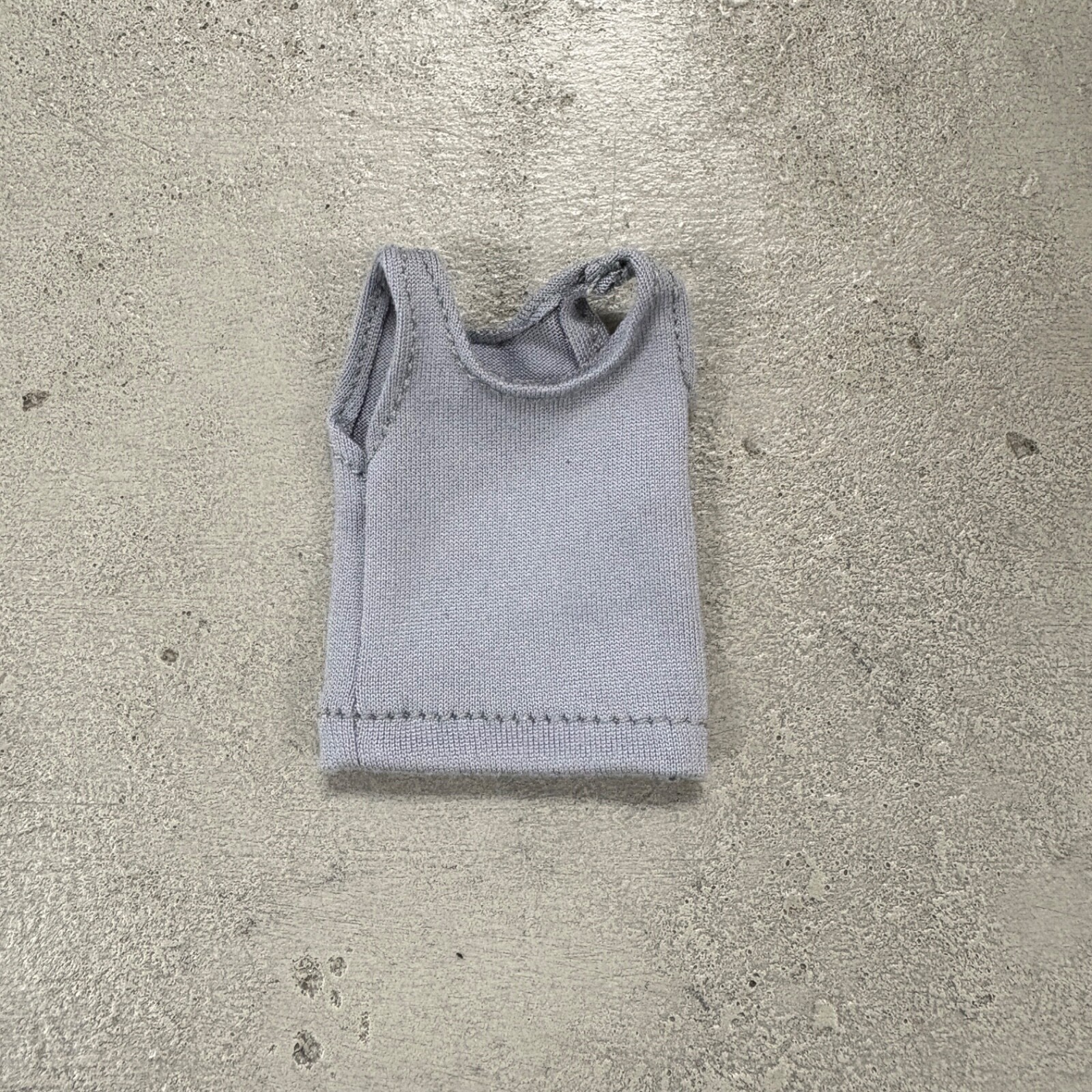 SU-RG-TBTK-GR: 1/12 scale Grey tank top for 6&Prime; medium to slim body